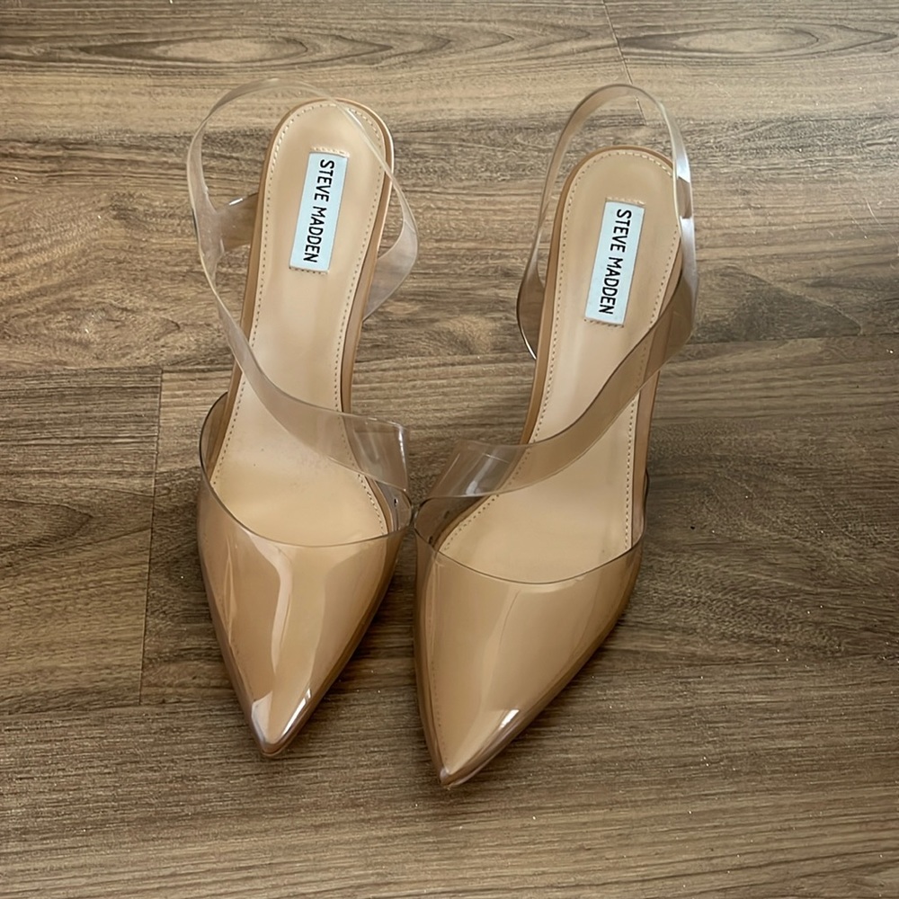 Steve Madden Nude Vienne Heeled Sandals Pumps